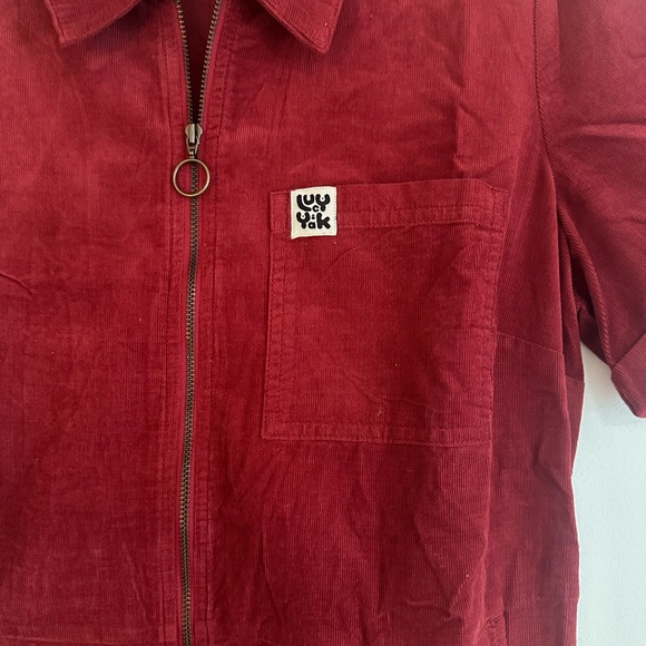 Lucy & Yak Red Corduroy Rex Jumpsuit - Picture 3 of 8